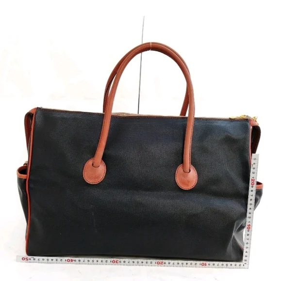 100% Authentic Bottega Veneta Marco Polo Large Black Coated Canvas Tote – Italy - Picture 2 of 9